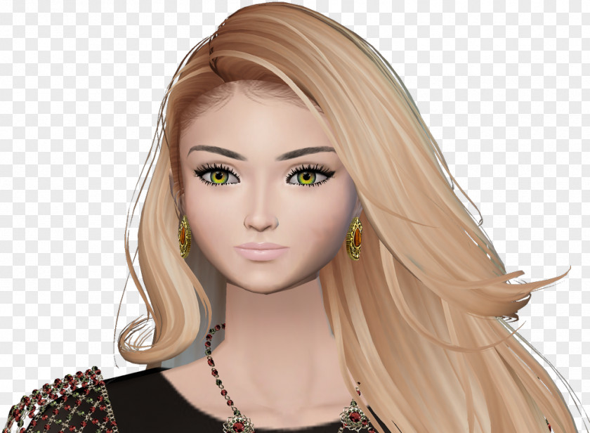 Barbie Blond Brown Hair PNG