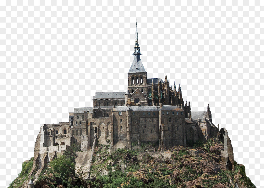 Castle Le Mont Saint-Michel Photography PNG