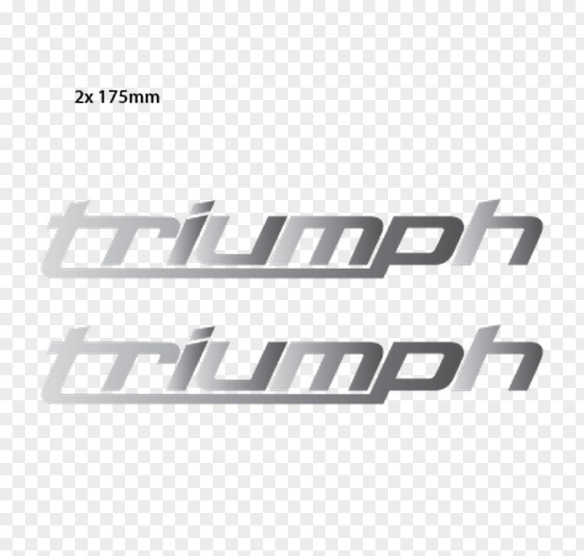 Chrome Logo Brand Emblem Triumph Motorcycles Ltd Decal PNG