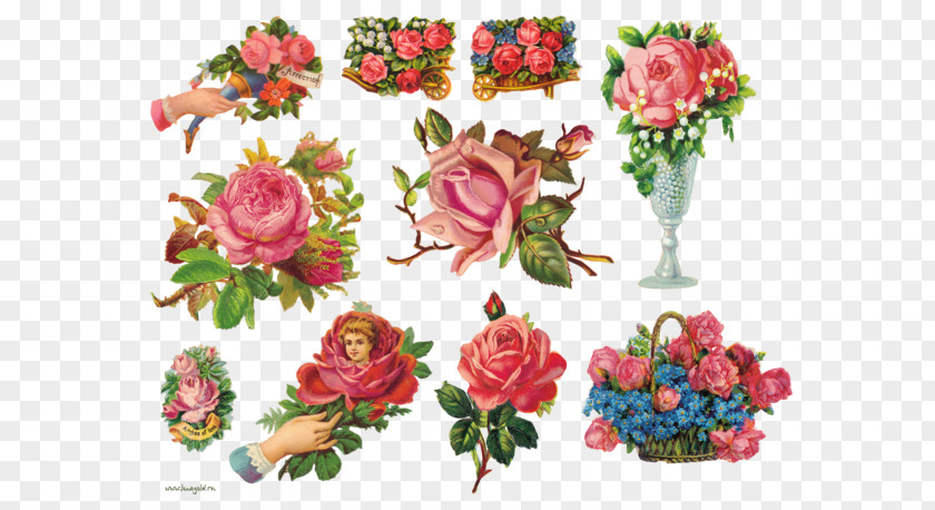 Flower Garden Roses Bouquet Vintage Clothing Clip Art PNG