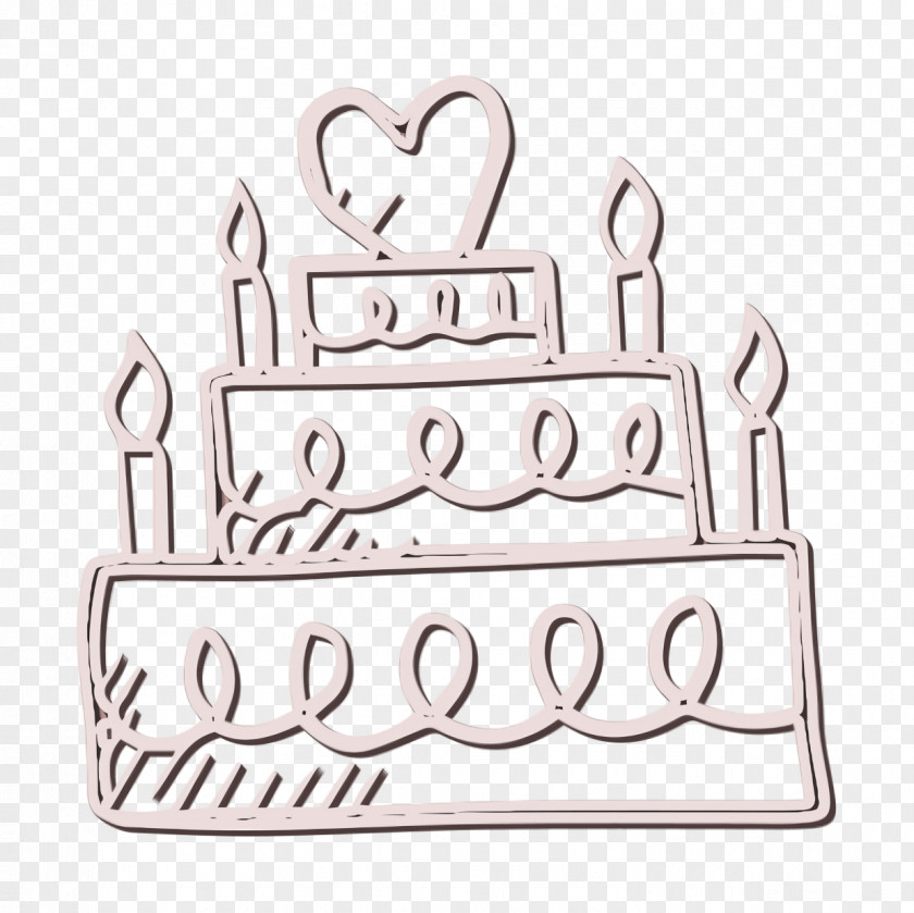 Food Icon Hand Drawn Love Elements Cake PNG