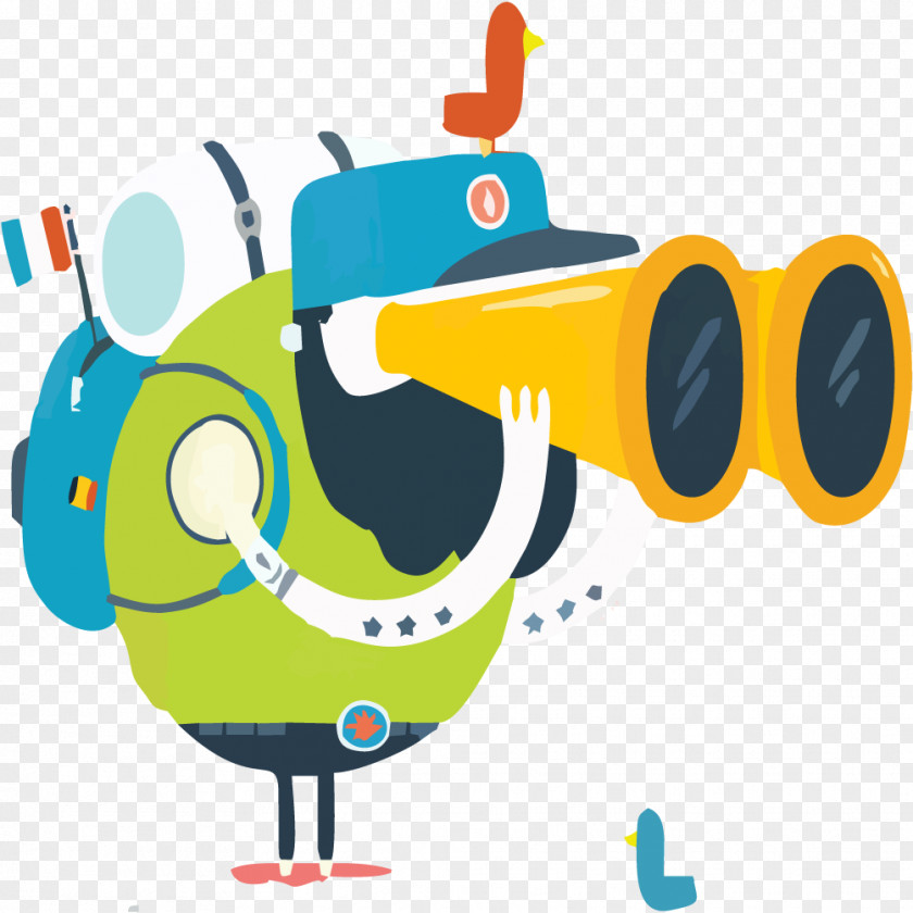 Little Man With A Telescope Travel Gratis Computer File PNG