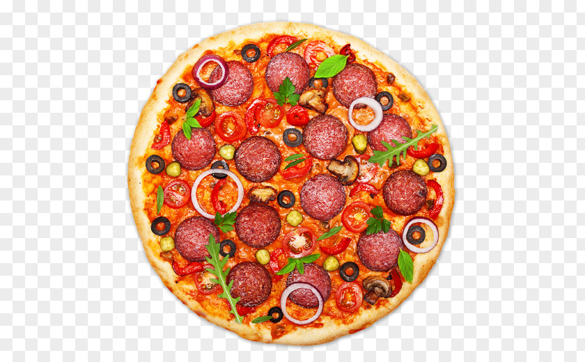 Pizza Chicago-style Italian Cuisine Salami European PNG