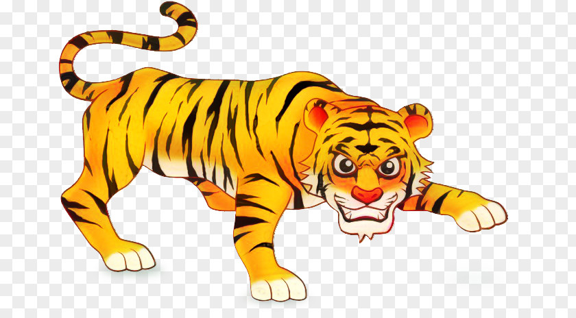Tiger Clip Art Illustration Character Terrestrial Animal PNG