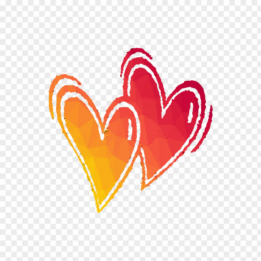 Valentine's Day Font Heart Orange S.A. Love My Life PNG