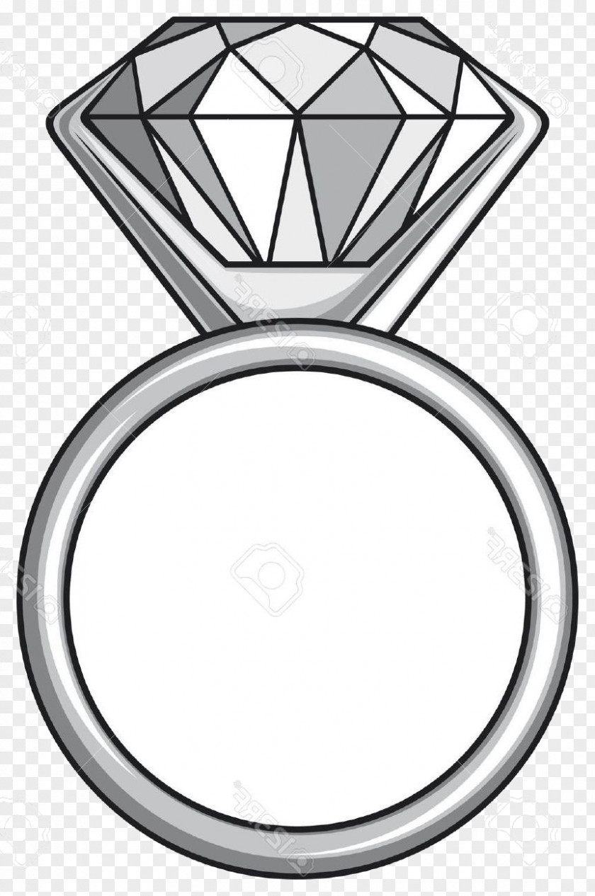 Cartoon Line Art Wedding Ring Drawing PNG