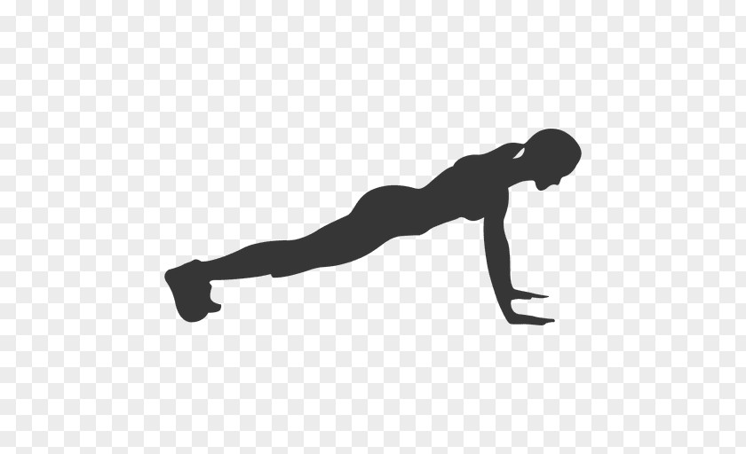 Fit Silhouette Push-up Physical Fitness Exercise PNG
