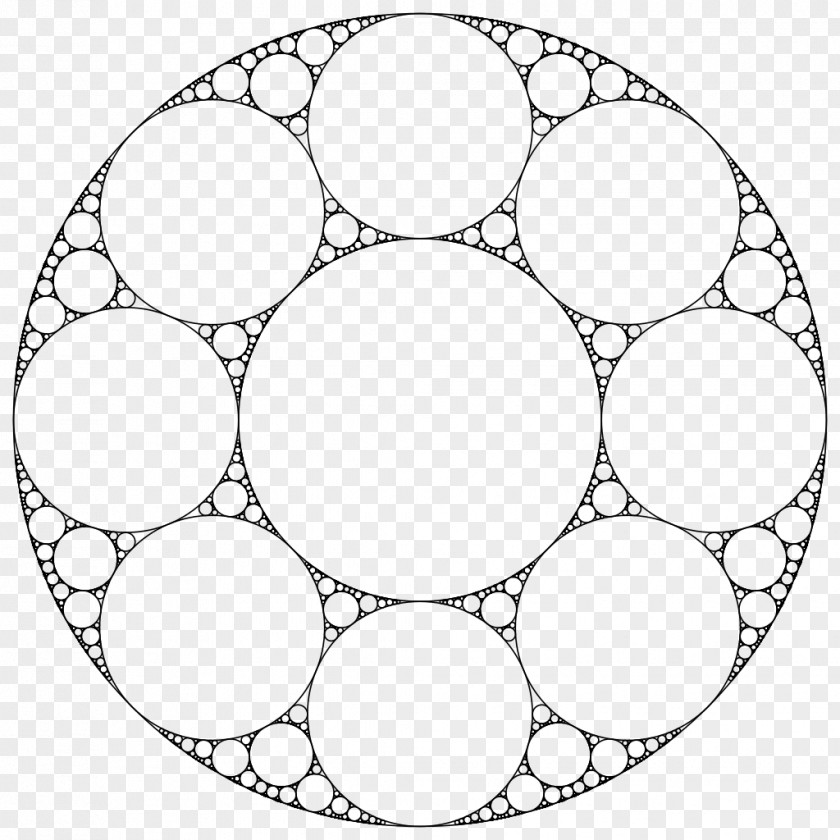 Golden Geometric Circle Apollonian Gasket Circles Mathematics Geometry PNG