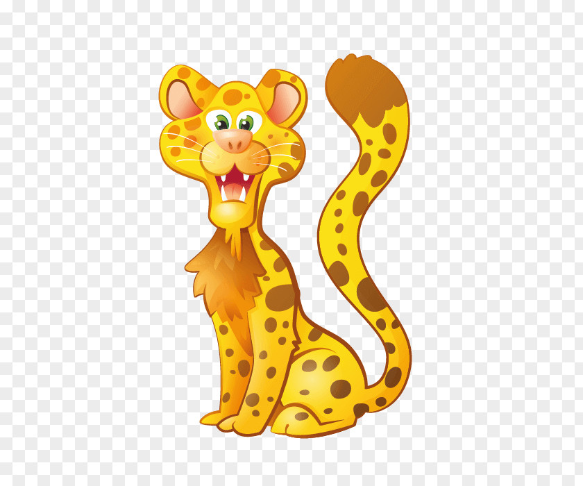Giraffe Leopard Sticker Drawing PNG