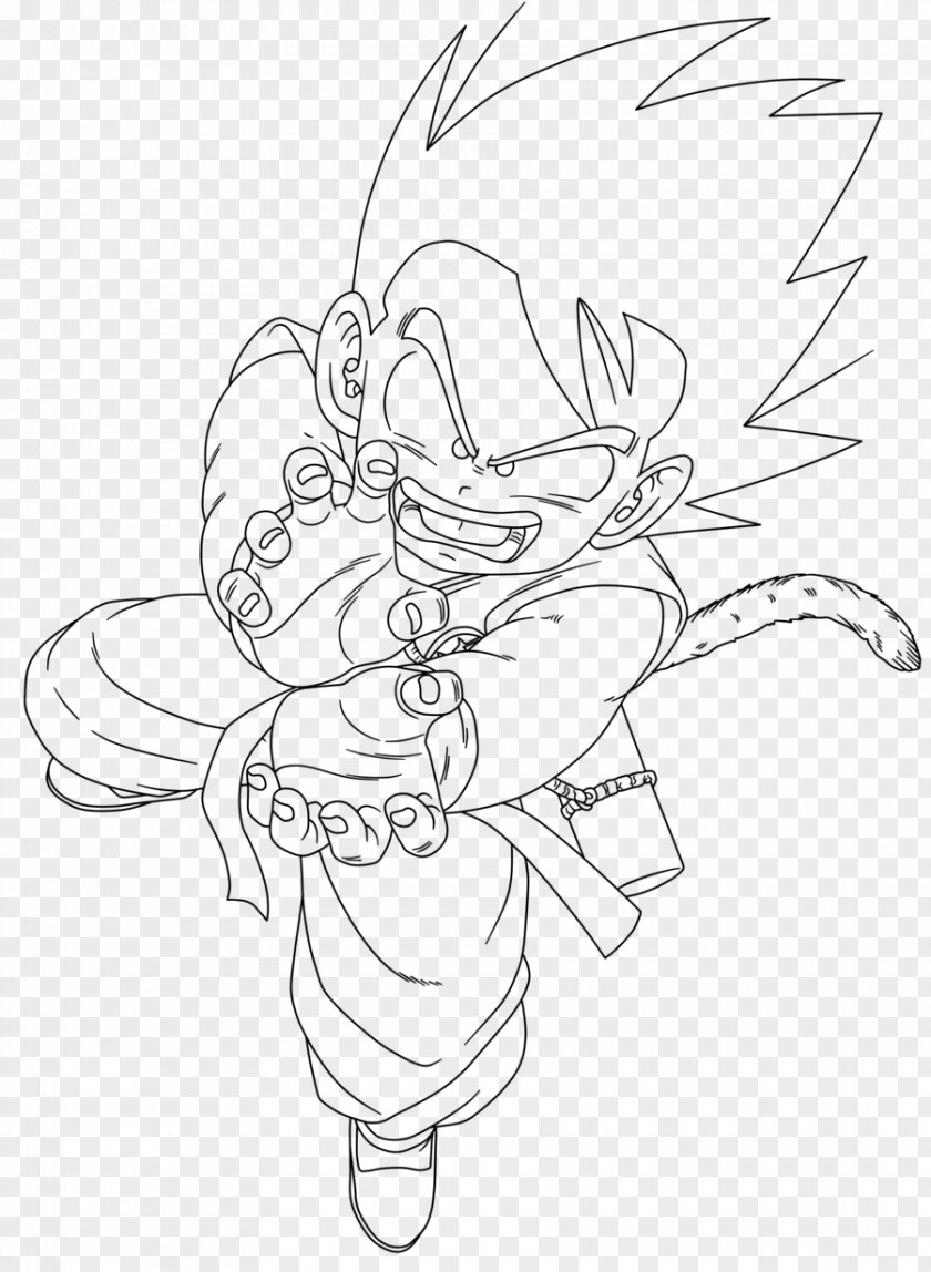 Goku Line Art Gohan Drawing Saiyan PNG