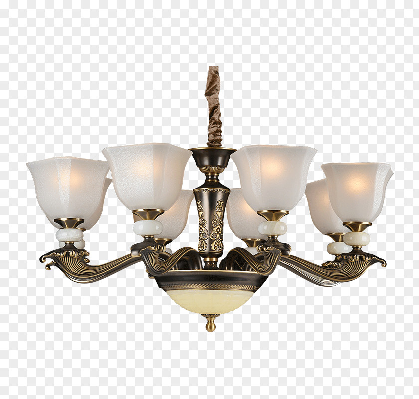 超市vip Chandelier 01504 Brass PNG