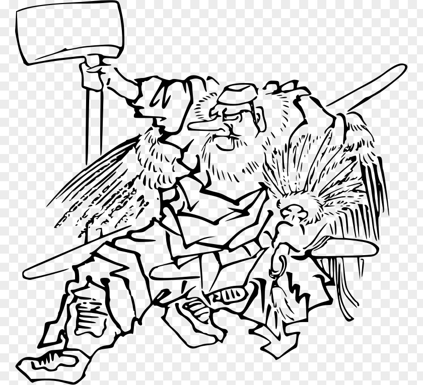 Authentic Clipart Tengu Line Art Cartoon Clip PNG