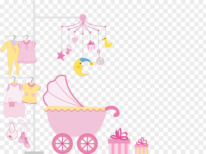 Baby Creative Paper Text Illustration PNG