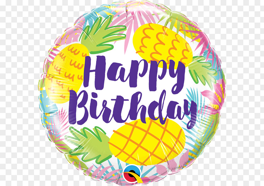 Balloon Birthday Party Pineapple Fruit Salad PNG