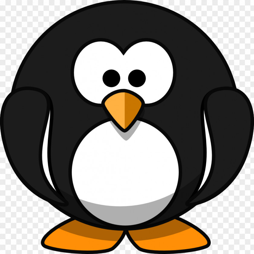 Cartoon Penguin Coloring Pages Clip Art PNG