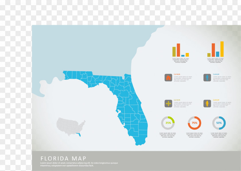 Manhattan USA Florida Beach Map Clip Art PNG
