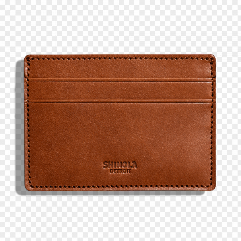 Real Leather Wallet Brand Shinola Business Cards PNG