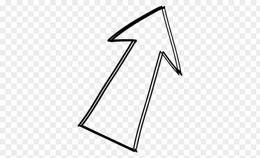 Vector Arrow Drawing Line Art PNG