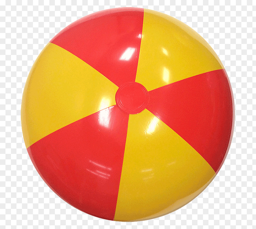 Ball Beach Red Yellow PNG