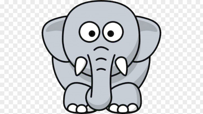 Elephant Cartoon Drawing Clip Art PNG