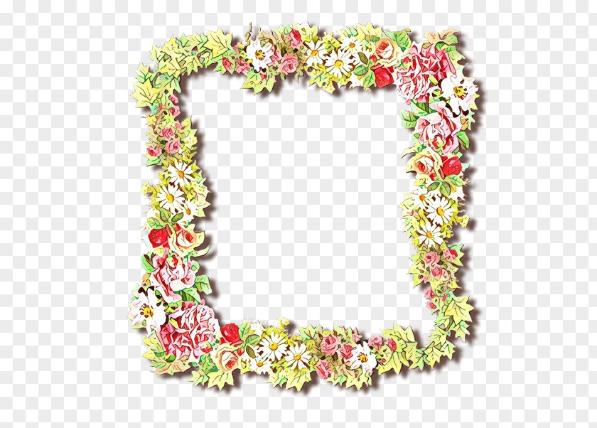Floral Design Wreath Cut Flowers Picture Frames PNG