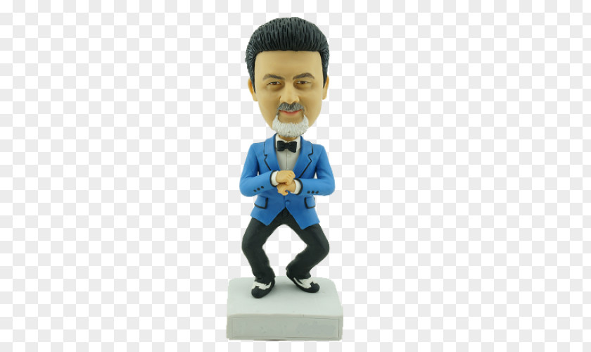 Doll PSY Bobblehead Gangnam Style Wedding Cake Topper PNG