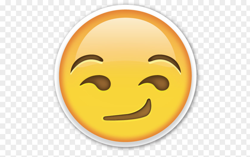 Smirking Face Emoji Smirk Sticker Emoticon PNG