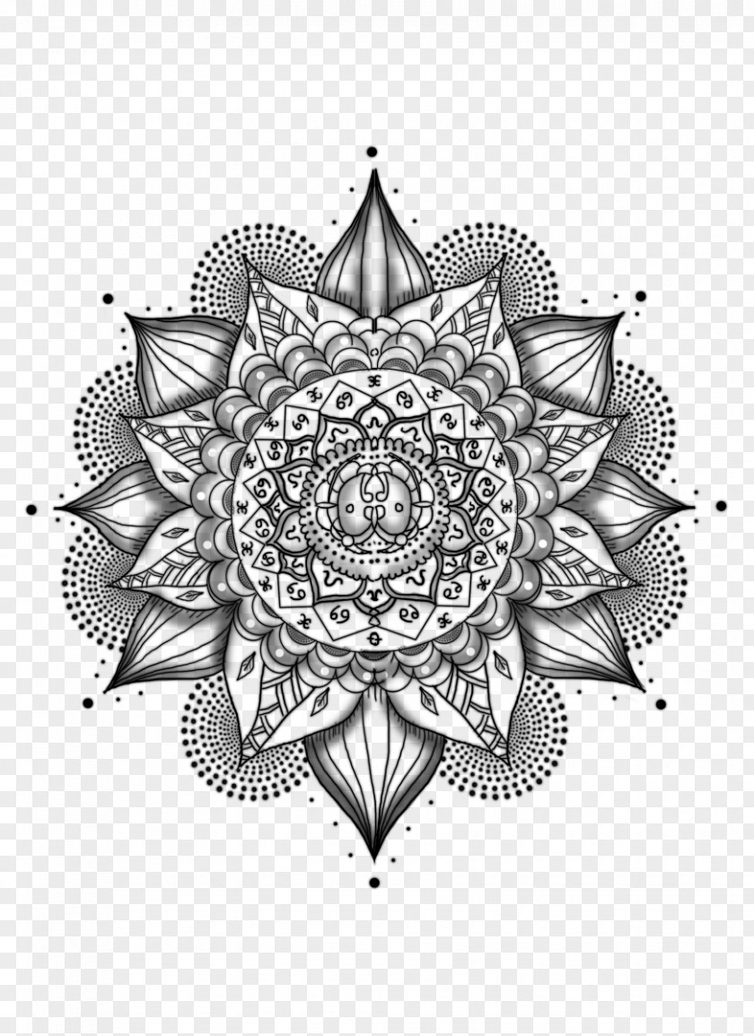 Tattoo Mandala Mehndi Drawing Clip Art PNG