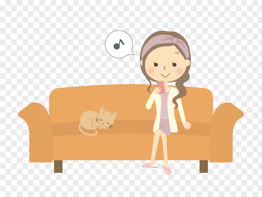Furniture Animation Woman Hair PNG