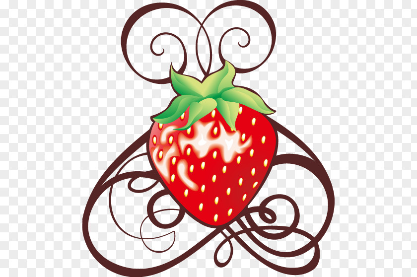 Hand-painted Cartoon Strawberry Aedmaasikas Light Clip Art PNG