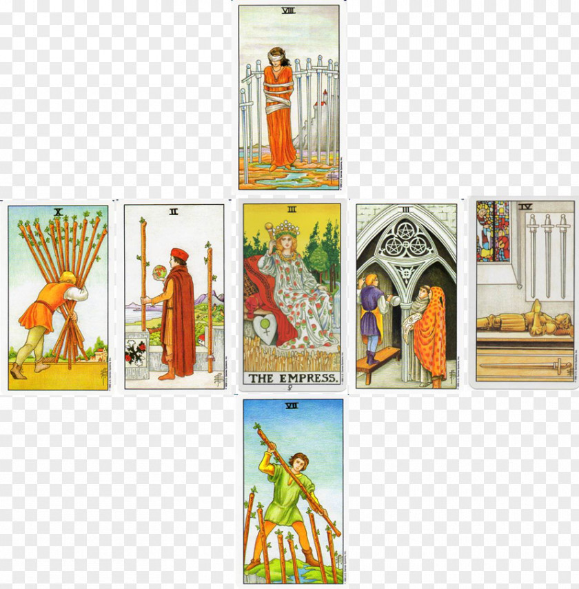 Spread French Tarot Universal Waite Deck Rider-Waite Playing Card PNG