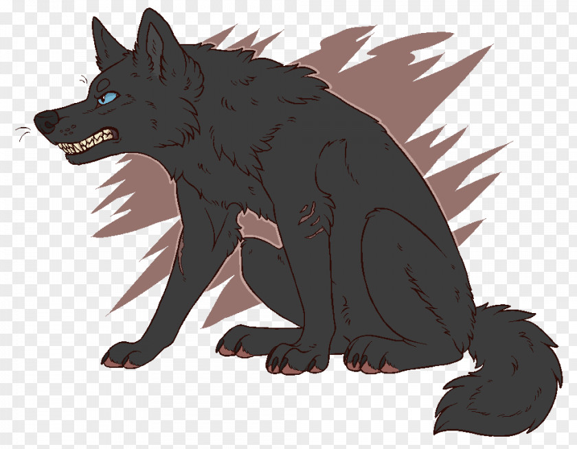 Angry Black Wolf Growling Canidae Dog Werewolf Fauna Mammal PNG
