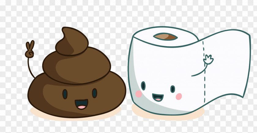 Cartoon Toilet Stool T-shirt Paper Feces PNG