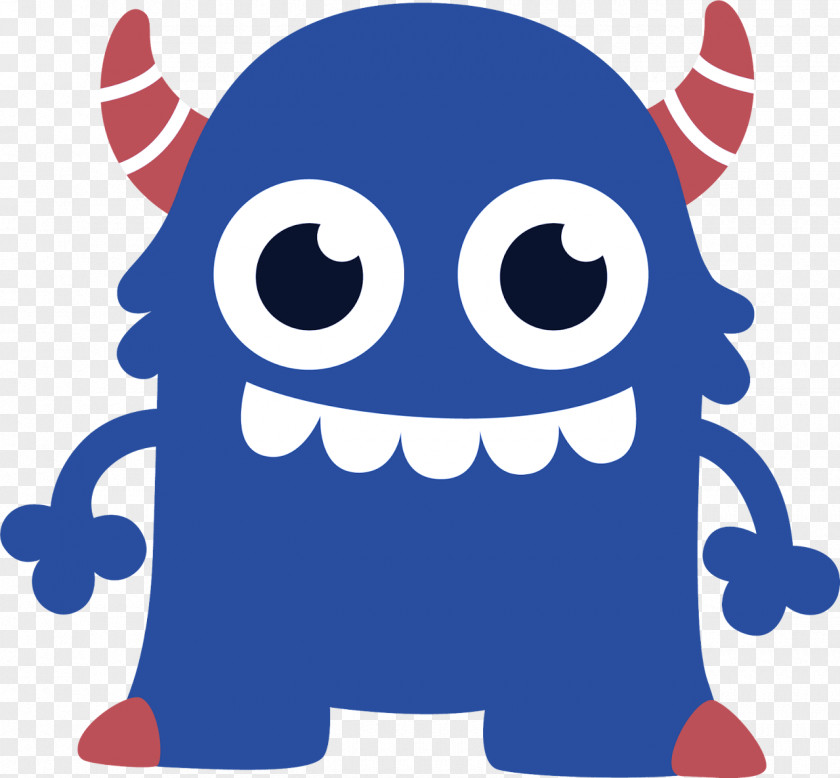 Blue Cartoon Line Sticker Octopus PNG