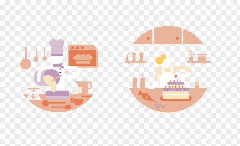 Flat Cake Making Kitchen Strawberry Cream PNG