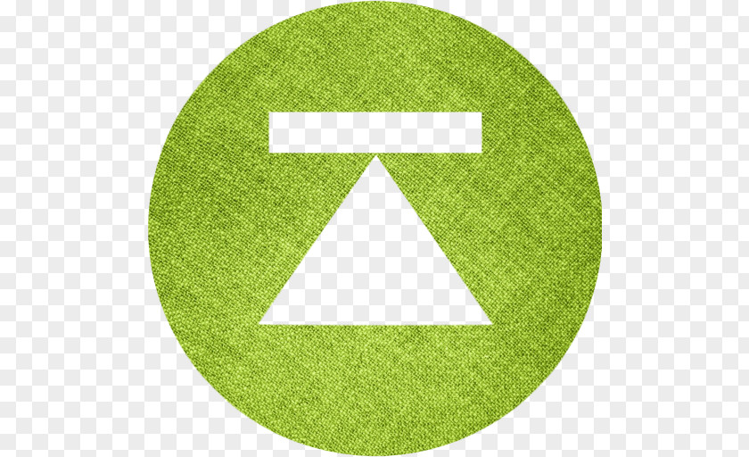 Green Cloth Lawn Circle Triangle Symbol PNG