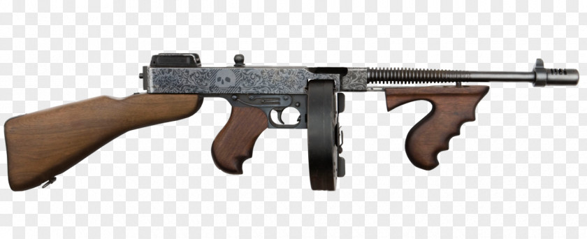 Machine Gun Thompson Submachine Firearm .45 ACP PNG