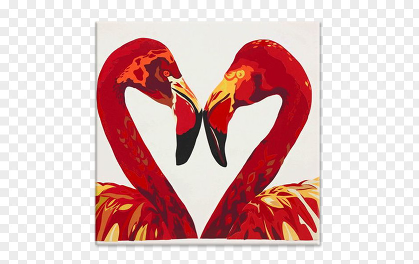 Painting Flamingo Canvas Art PNG