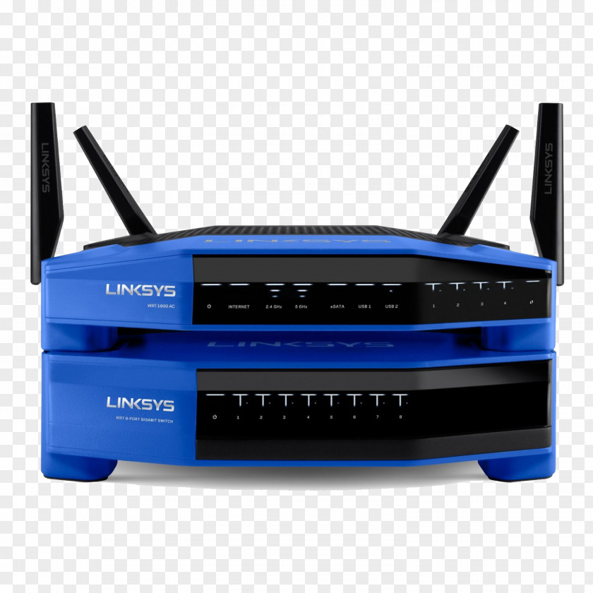 Router Gigabit Ethernet Network Switch Linksys WRT1900AC PNG