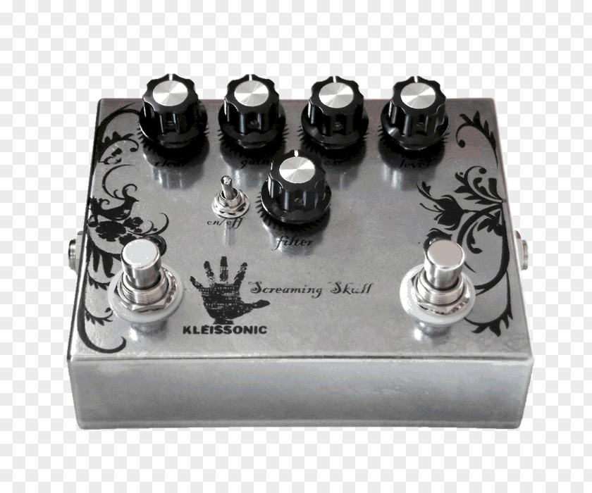 Screaming Skull Distortion Fuzzbox Effects Processors & Pedals Catalinbread Octapussy Fuzz Face PNG