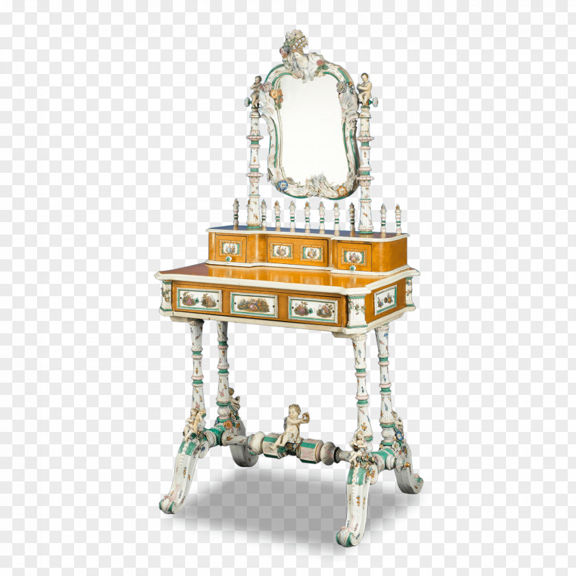 Table Meissen Porcelain Lowboy PNG