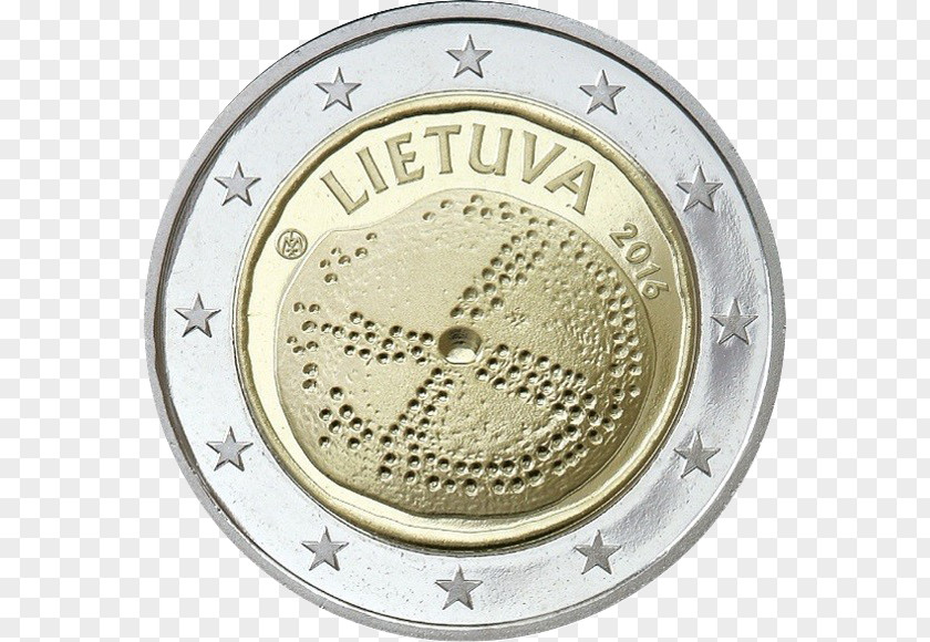 Euro Lithuania 2 Coin Commemorative Coins PNG