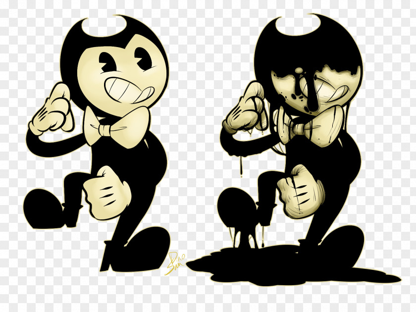 Melting Cheese Bendy And The Ink Machine Fan Art Drawing PNG