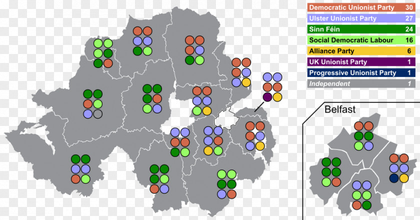 Northern Ireland Assembly Election, 2017 2011 2003 1998 PNG