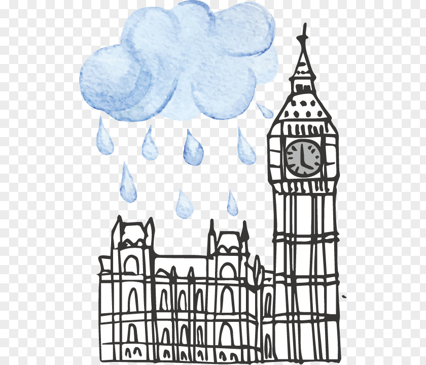 UK Building Big Ben England Drawing PNG