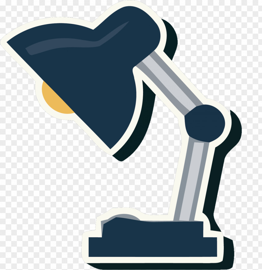 Vector Dark Blue Table Lamp Creative Light Computer PNG