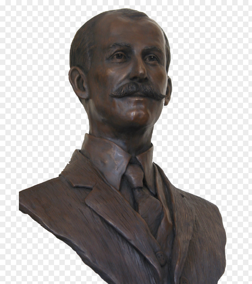Wilbur Wright Bust Bronze Sculpture Brothers PNG
