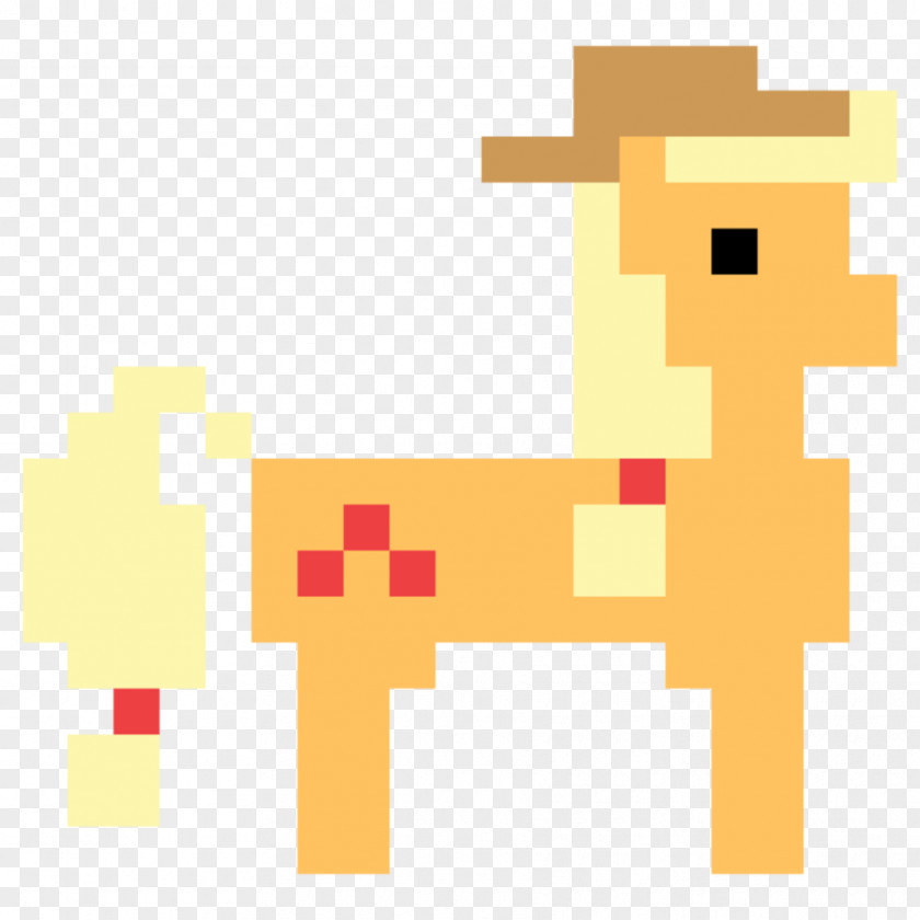 8 BIT Applejack Twilight Sparkle 8-bit PNG