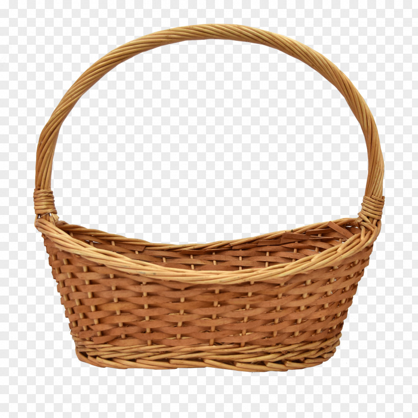 Basket Wicker Handle The Beadery Box PNG