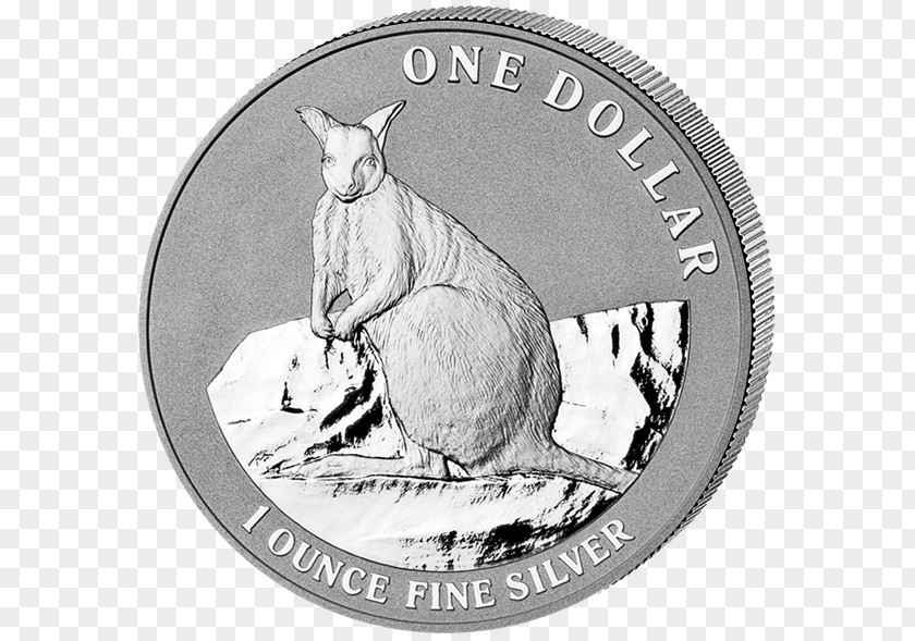 Coin Silver Perth Mint Australian Kangaroo PNG